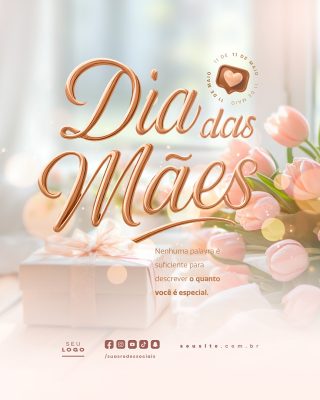 Dia das Mães 11 de Maio Social Media PSD Editável