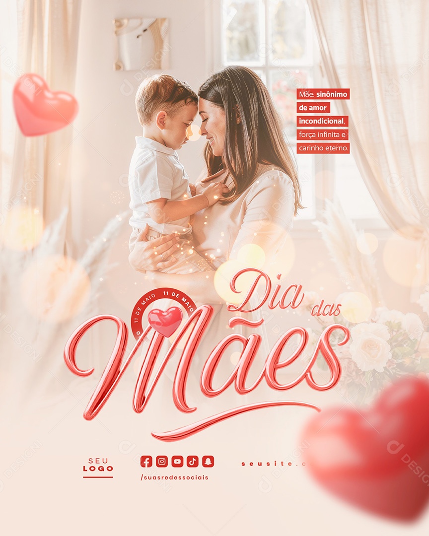 Dia Das Mães Social Media PSD Editável