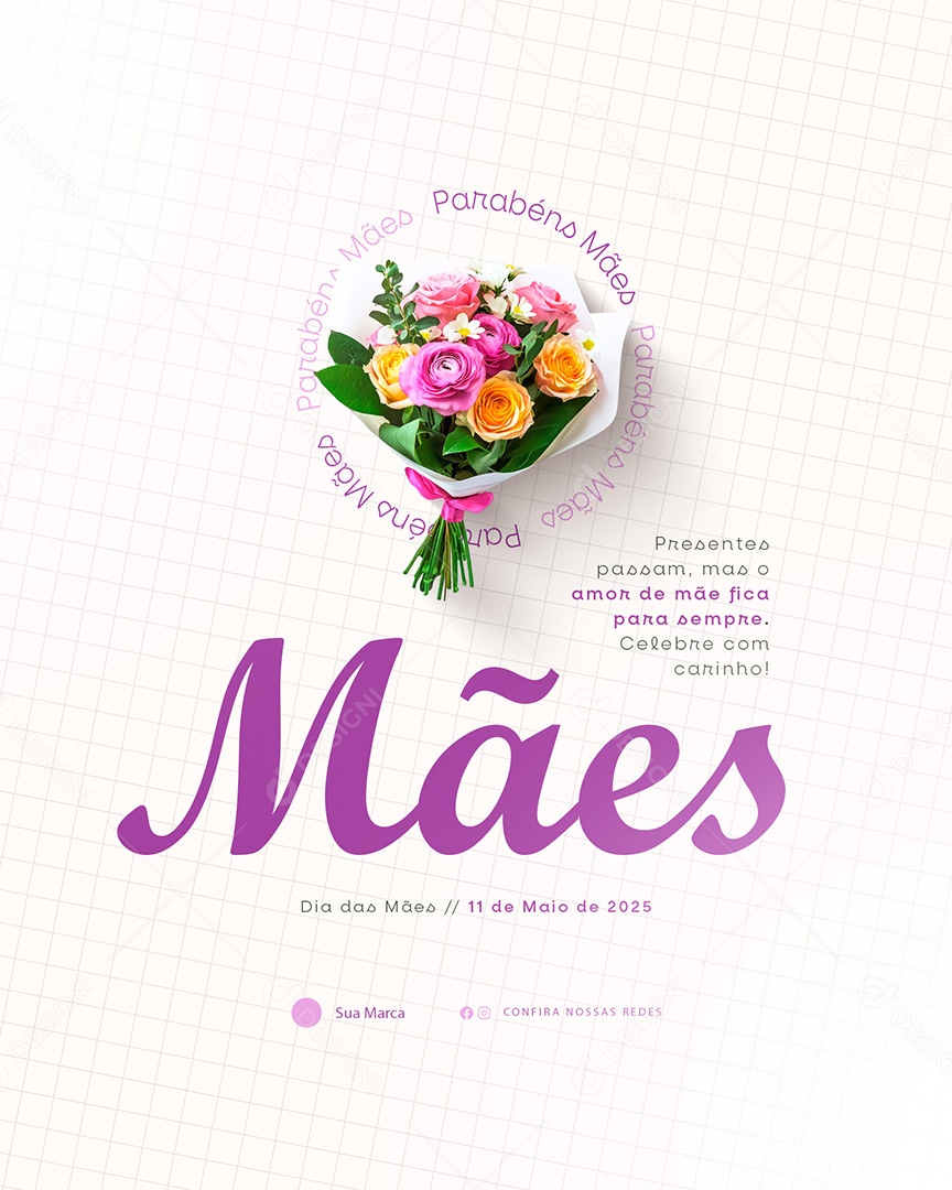 Dia Das Mães 11 de Maio Social Media PSD Editável