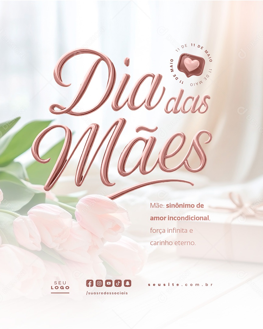Dia Das Mães Social Media PSD Editável
