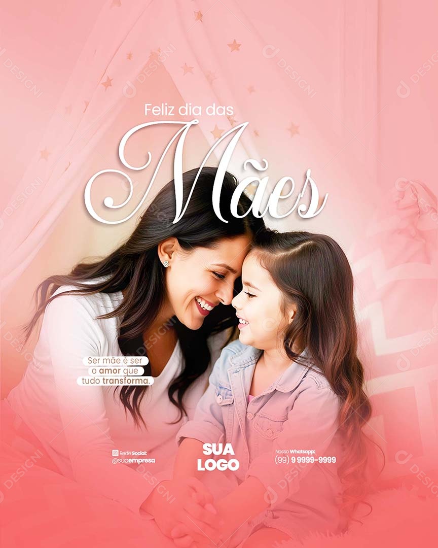 Feliz Dia das Mães 11 de Maio Social Media PSD Editável