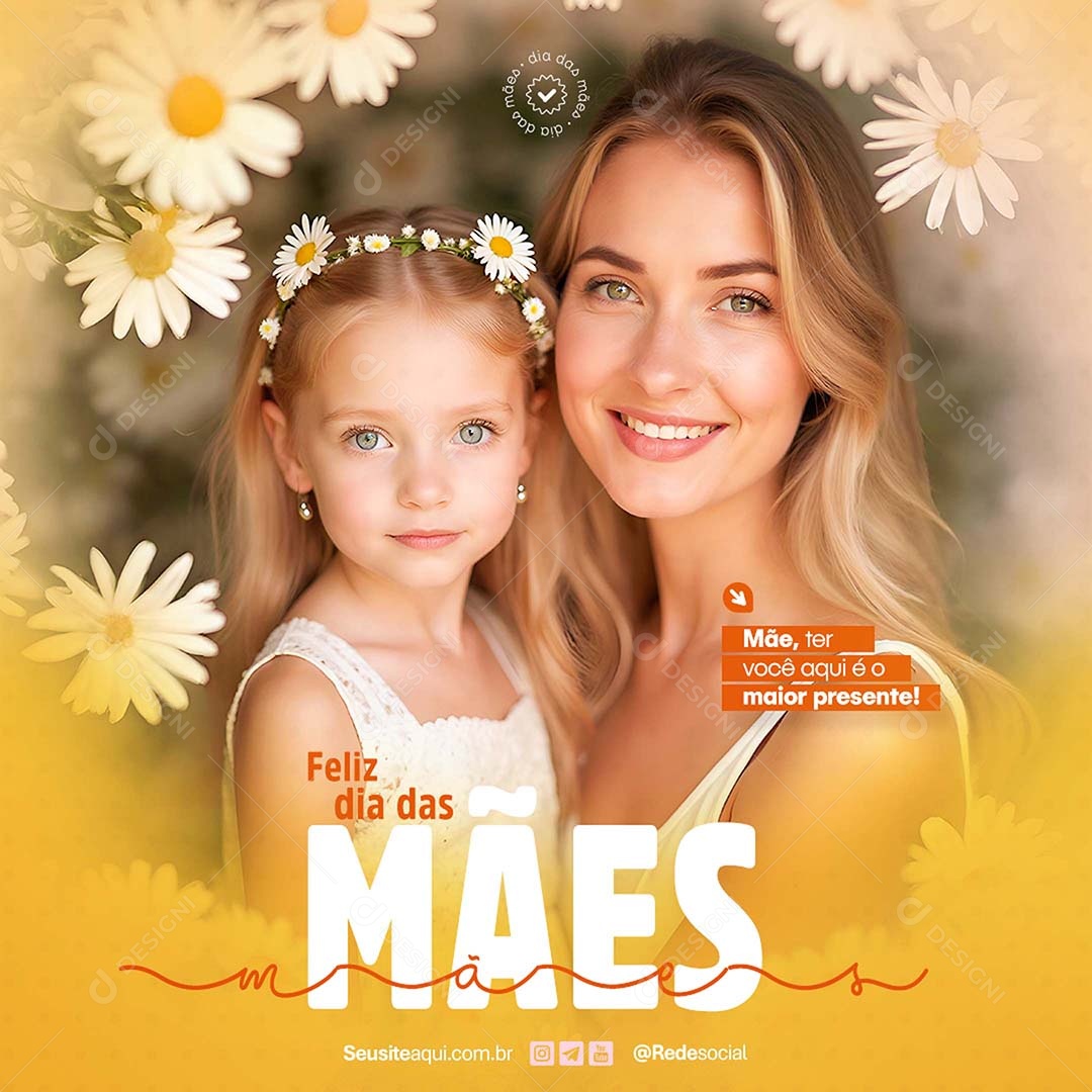 Feliz Dia das Mães 11 de Maio Social Media PSD Editável