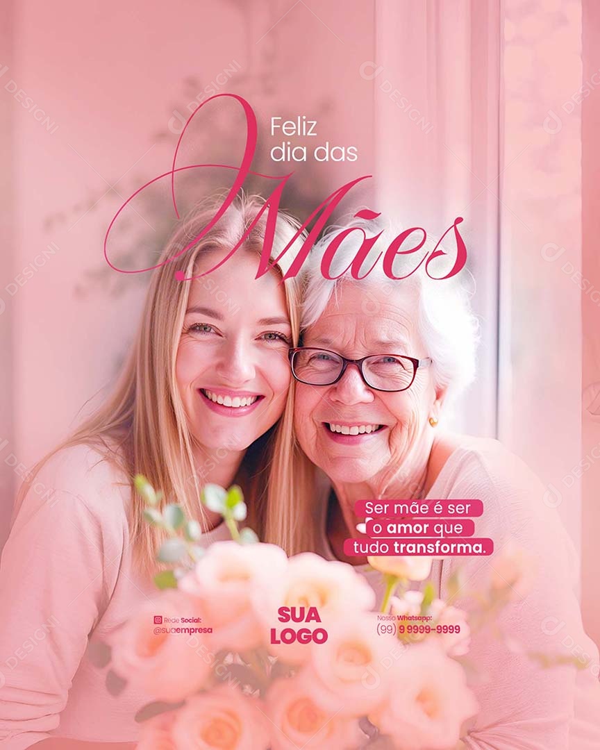 Feliz Dia das Mães 11 de Maio Social Media PSD Editável
