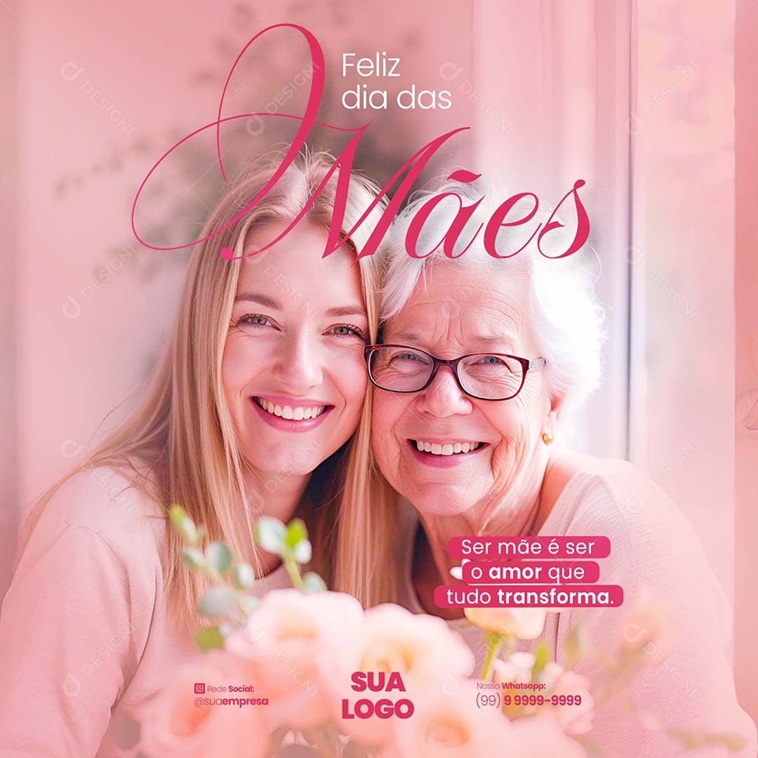 Feliz Dia das Mães 11 de Maio Social Media PSD Editável