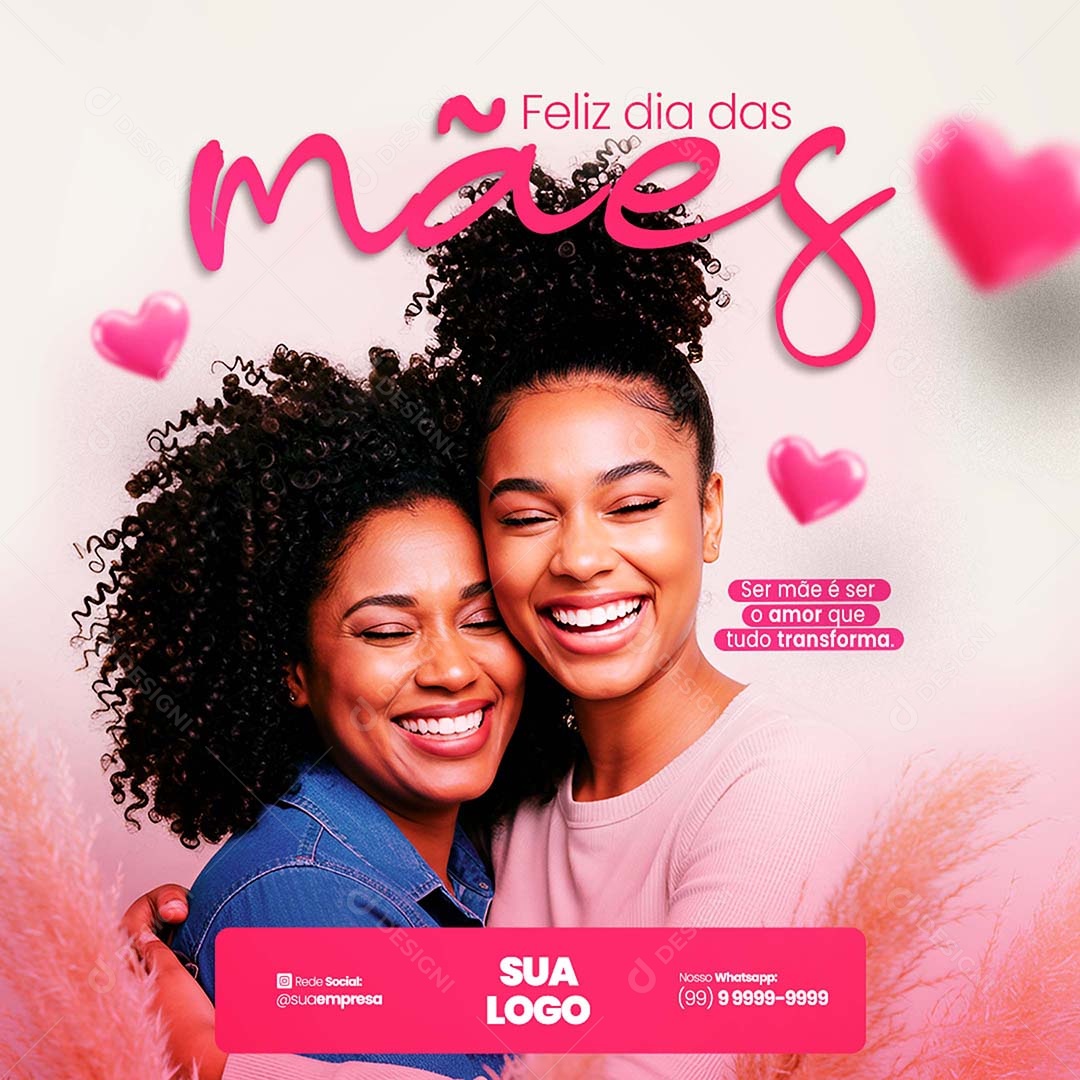 Feliz Dia das Mães 11 de Maio Social Media PSD Editável