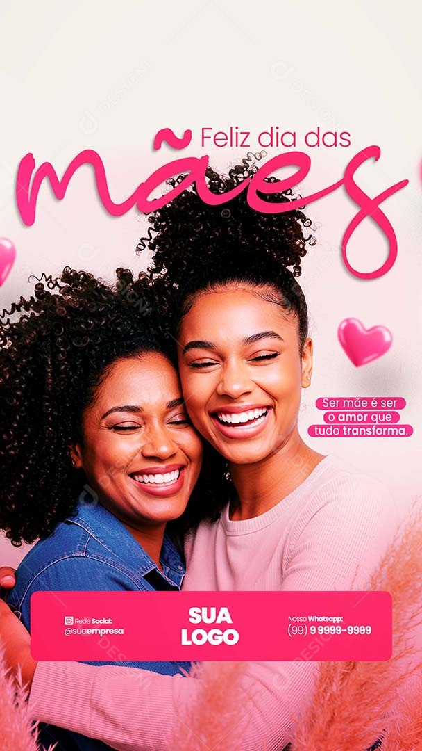 Story Feliz Dia das Mães 11 de Maio Social Media PSD Editável