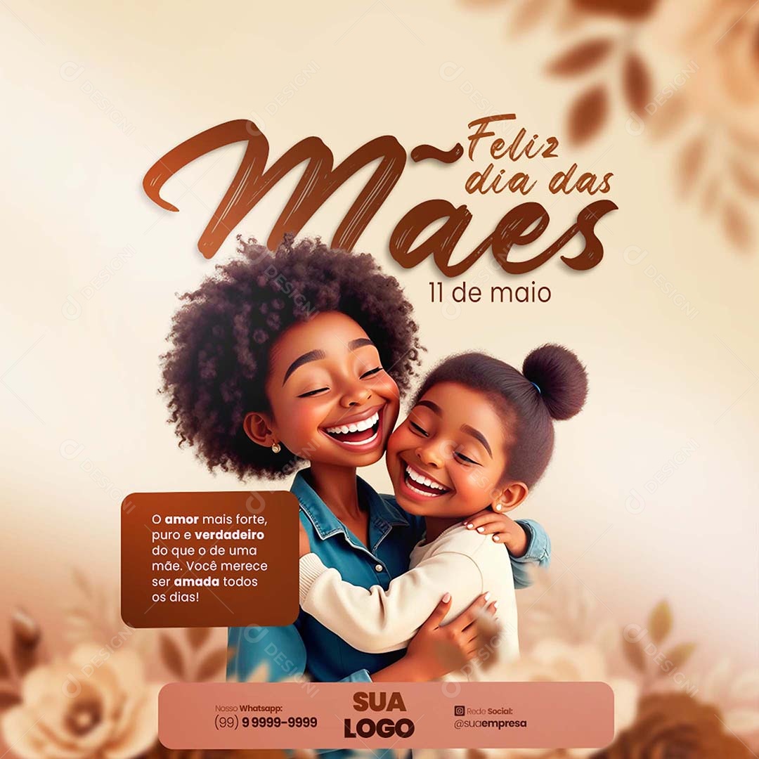 Feliz Dia das Mães 11 de Maio Social Media PSD Editável