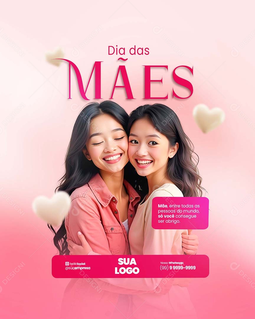 Feliz Dia das Mães 11 de Maio Social Media PSD Editável