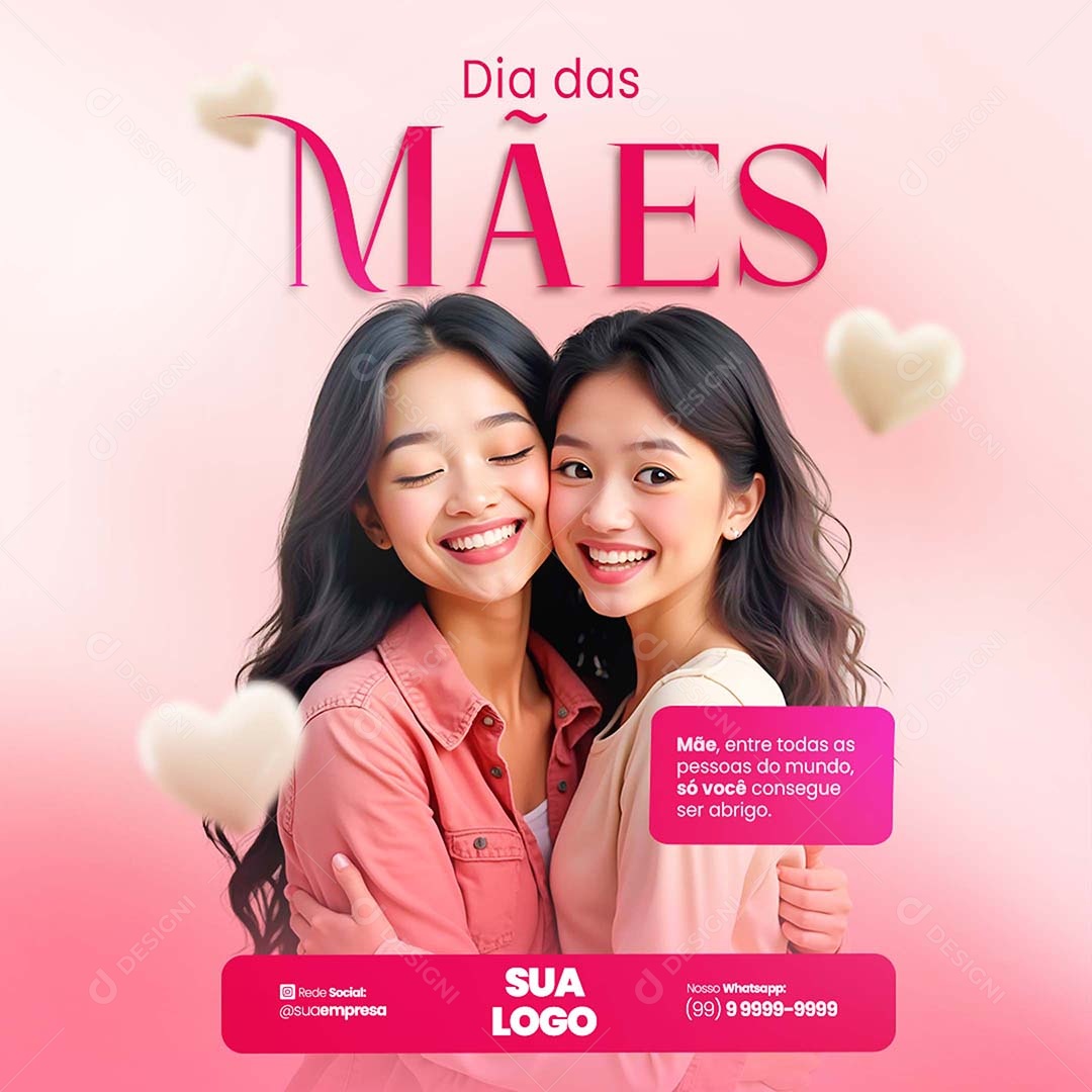 Feliz Dia das Mães 11 de Maio Social Media PSD Editável