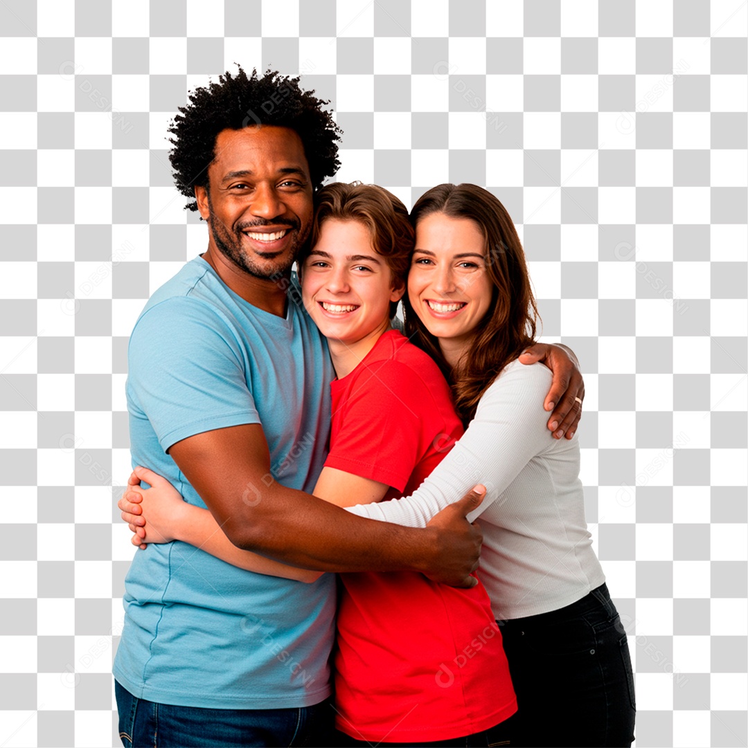 Casal com Filha PNG Transparente