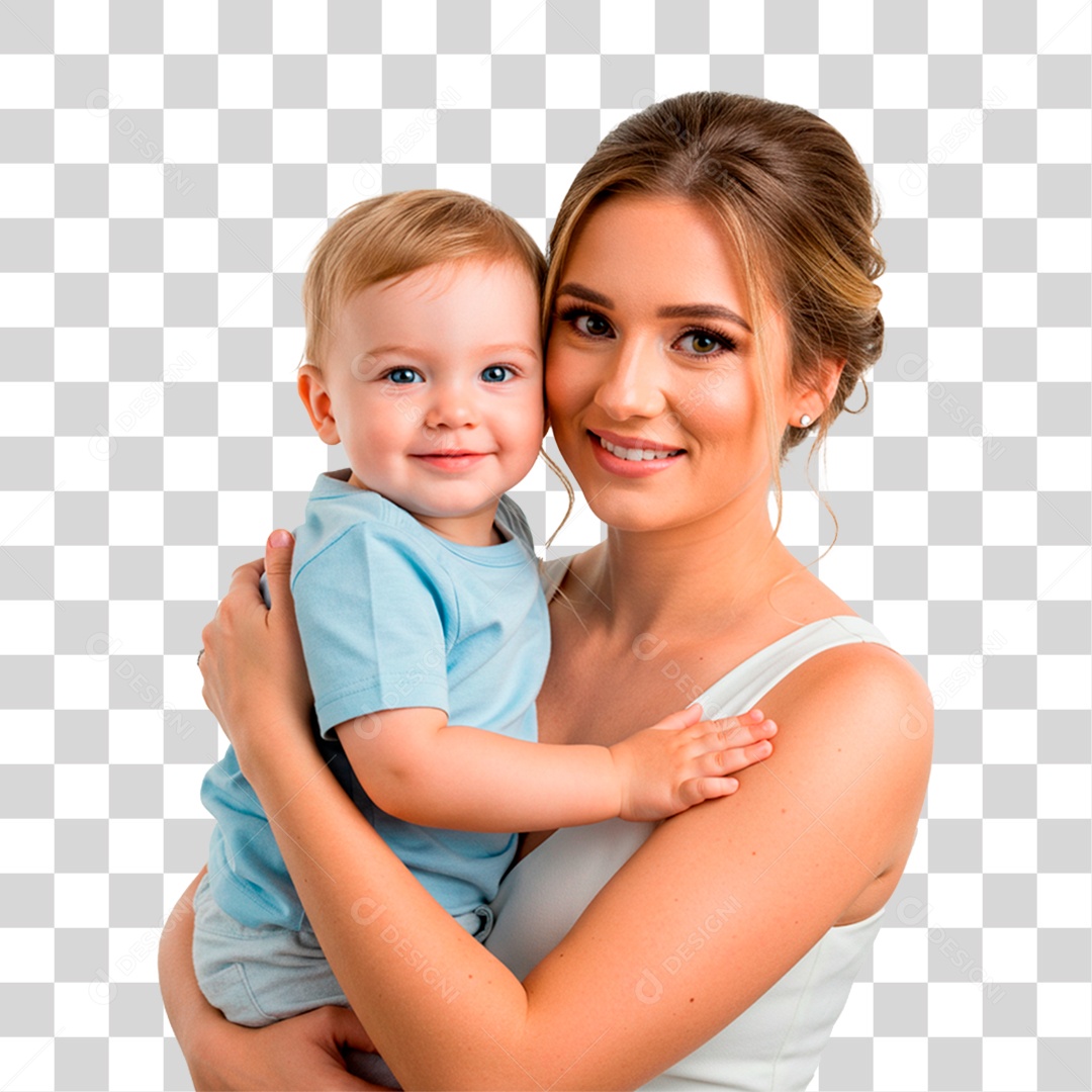 Mulher com Bebê PNG Transparente