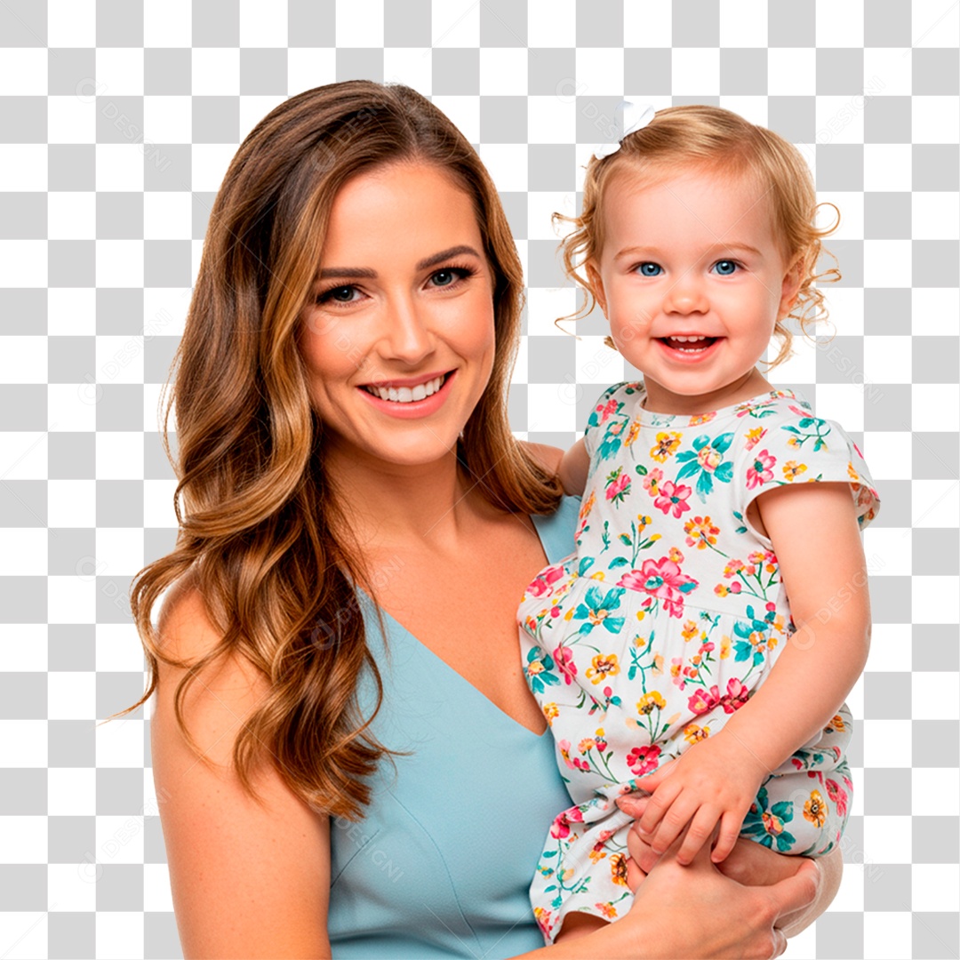Mulher com Bebê PNG Transparente