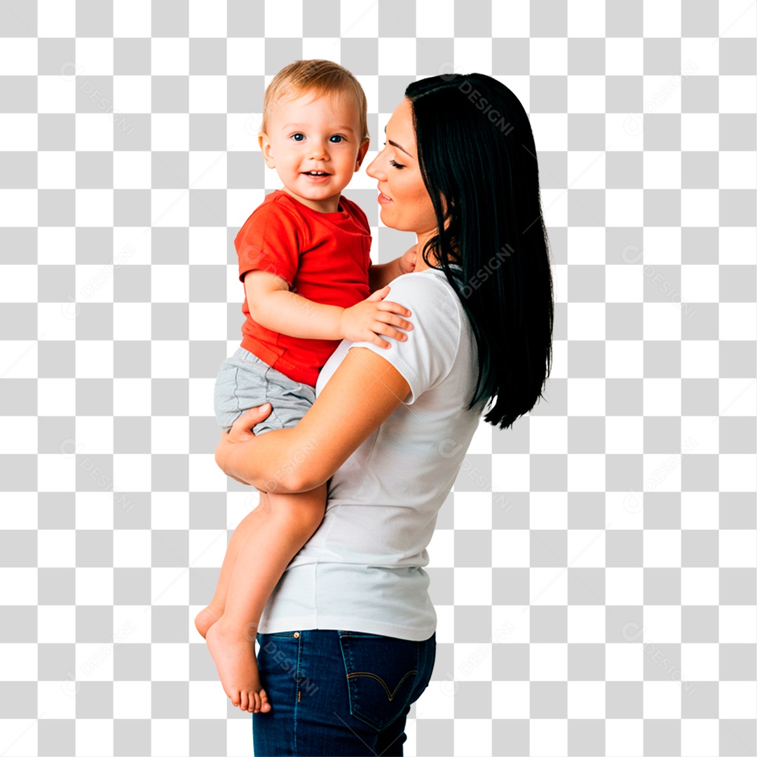 Mulher com Bebê PNG Transparente