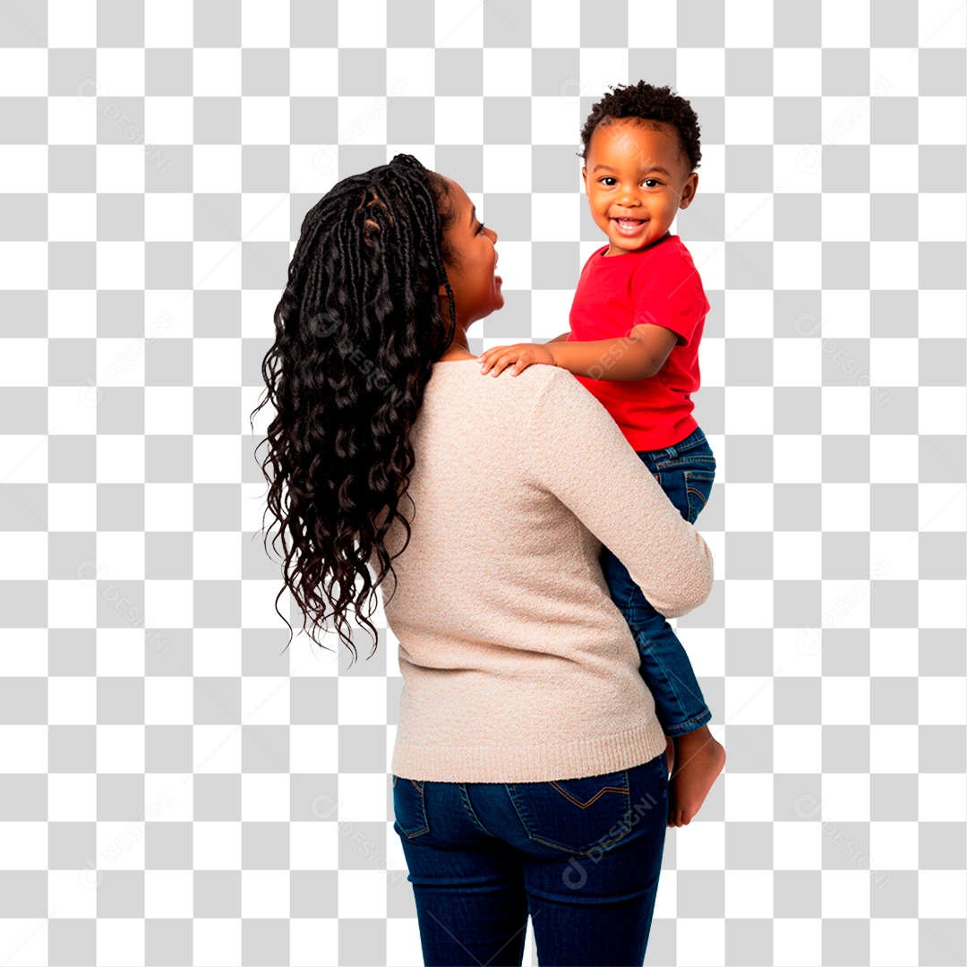 Mulher com Bebê PNG Transparente