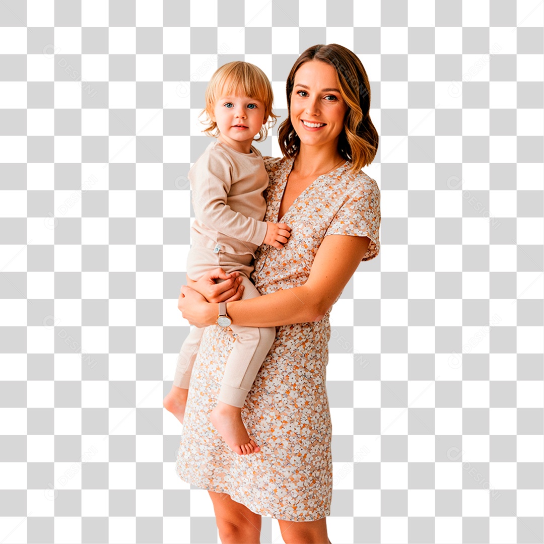Mulher com Bebê PNG Transparente