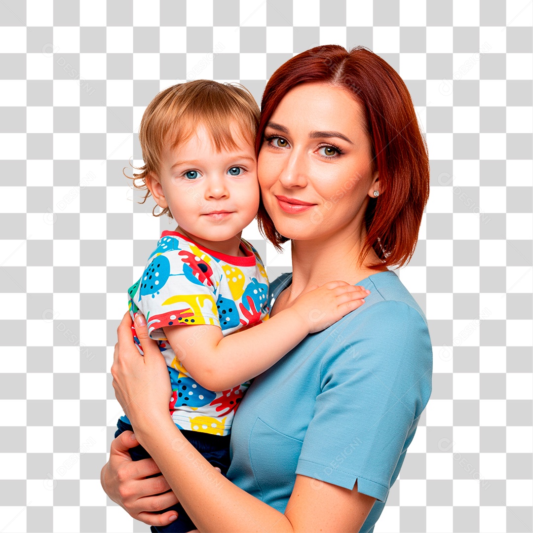 Mulher com Bebê PNG Transparente