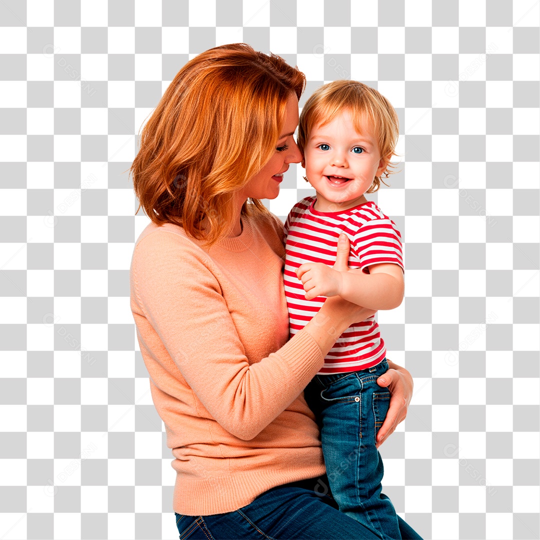 Mulher com Bebê PNG Transparente