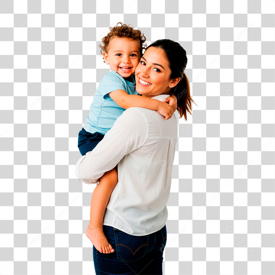 Mulher Segurando Bebê PNG Transparente