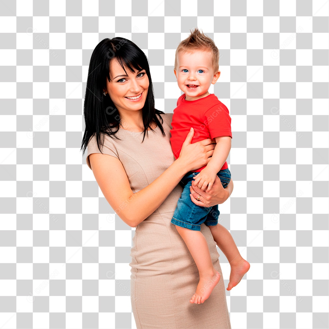 Mulher com Bebê PNG Transparente