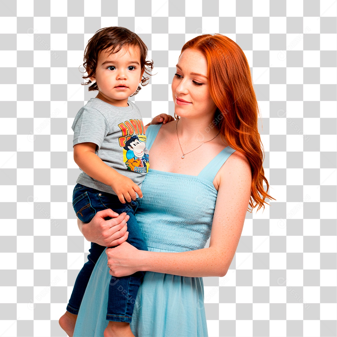 Mulher com Bebê PNG Transparente