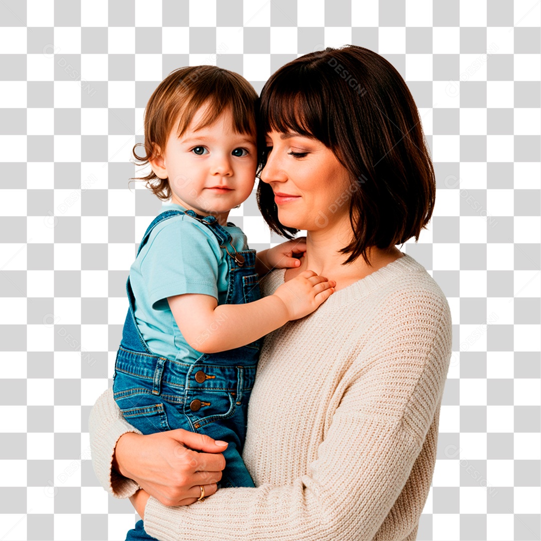 Mulher com Bebê PNG Transparente