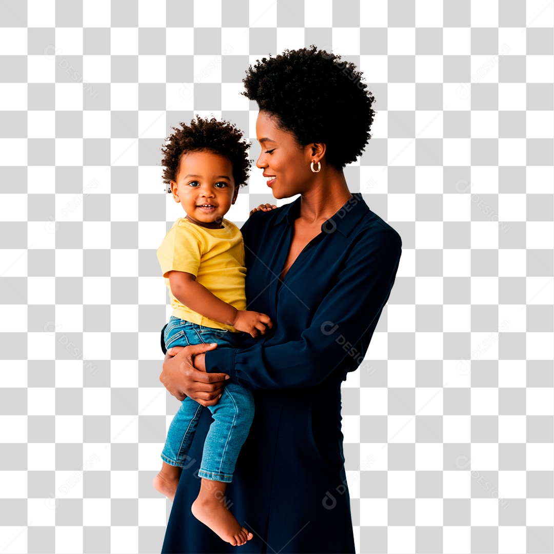 Mulher com Bebê PNG Transparente