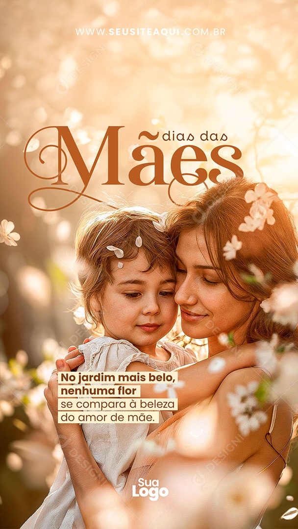 Story Feliz Dia das Mães Social Media PSD Editável