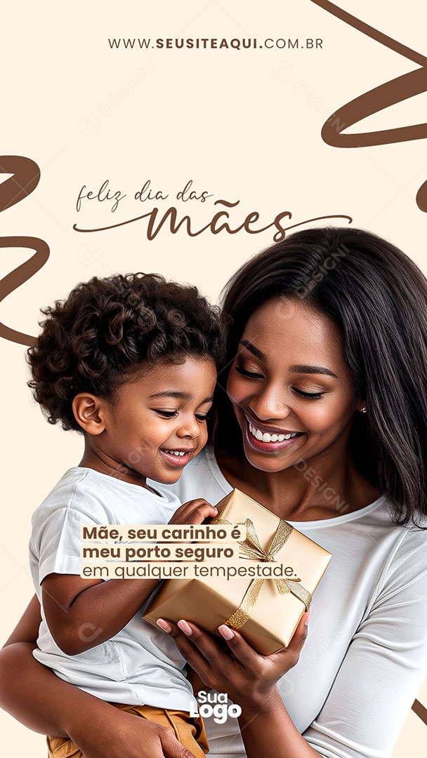 Story Feliz Dia das Mães Social Media PSD Editável