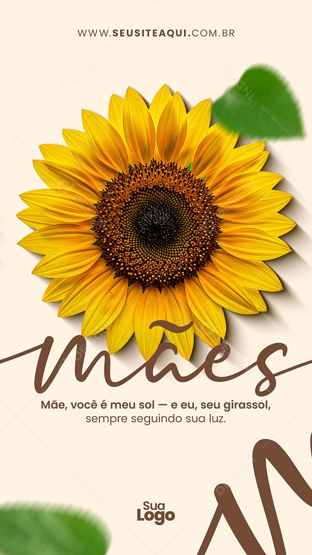 Story Dia das Mães Você é Meu Sol Social Media PSD Editável