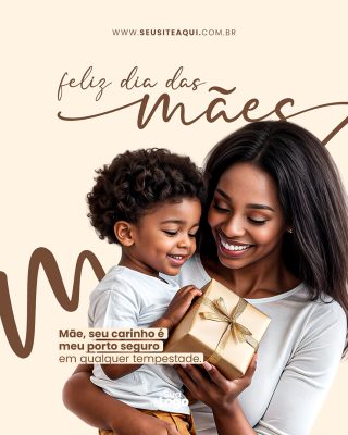 Feliz Dia das Mães Social Media PSD Editável
