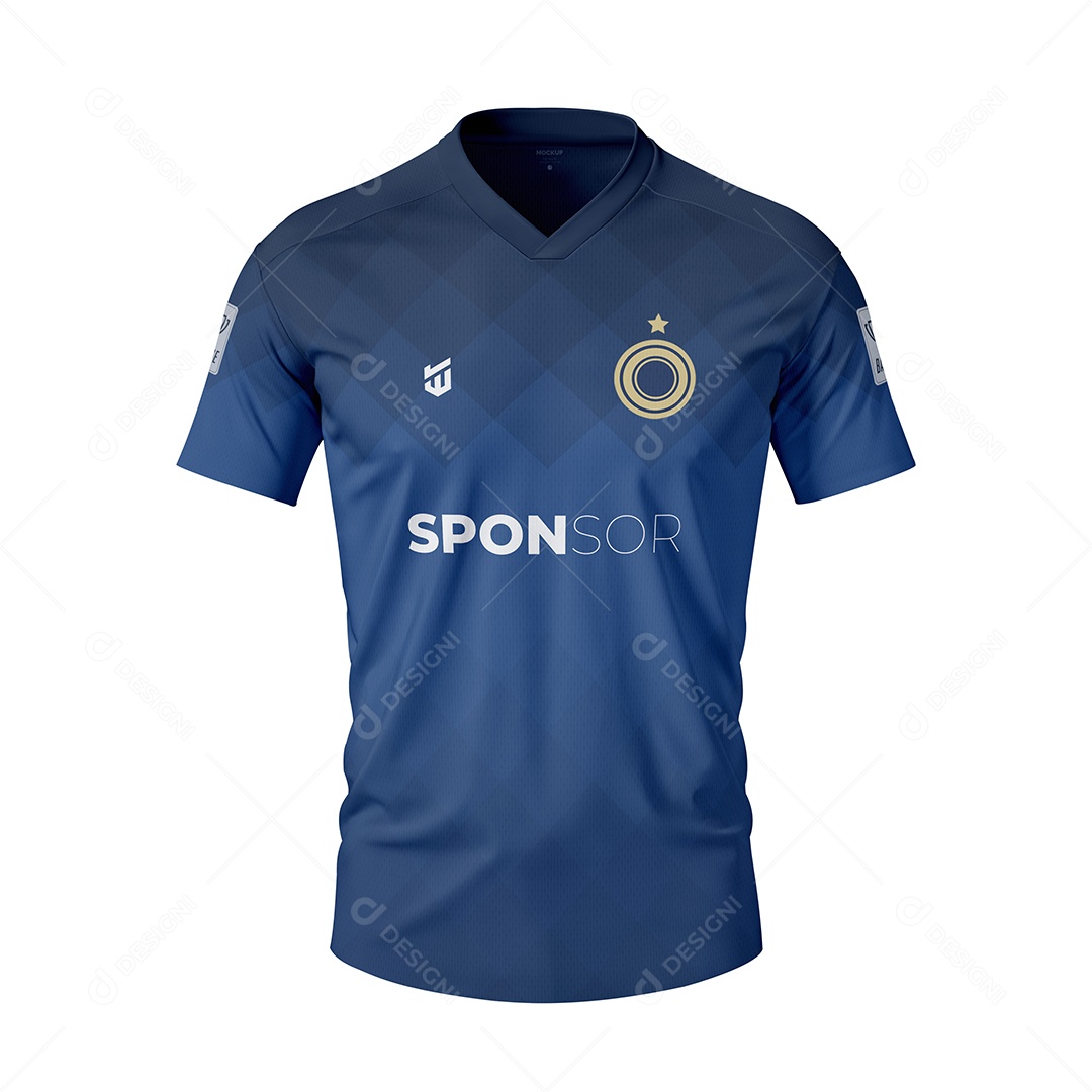 Mockup de Camisa Gola V PSD Editável