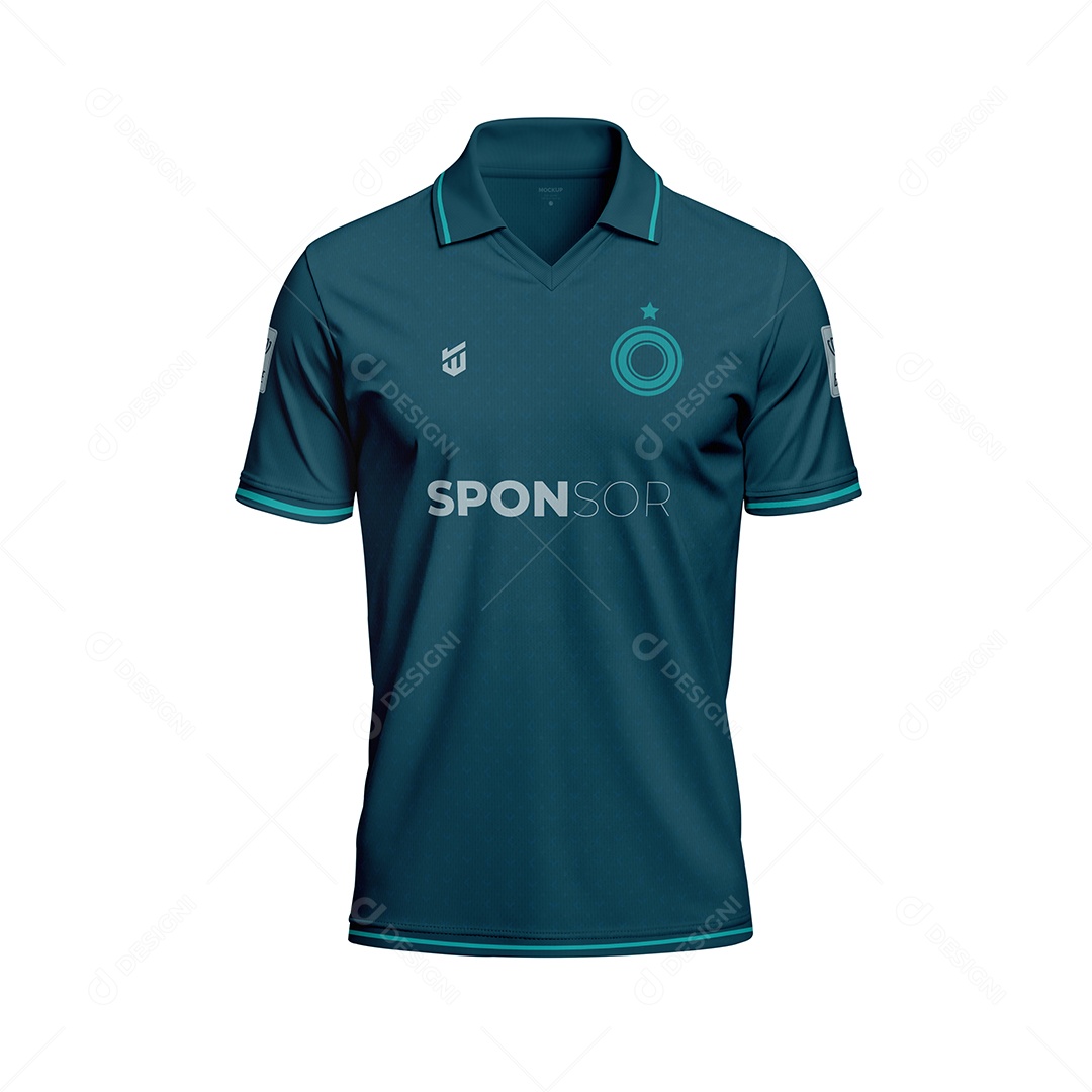 Mockup de Camisa Gola V PSD Editável