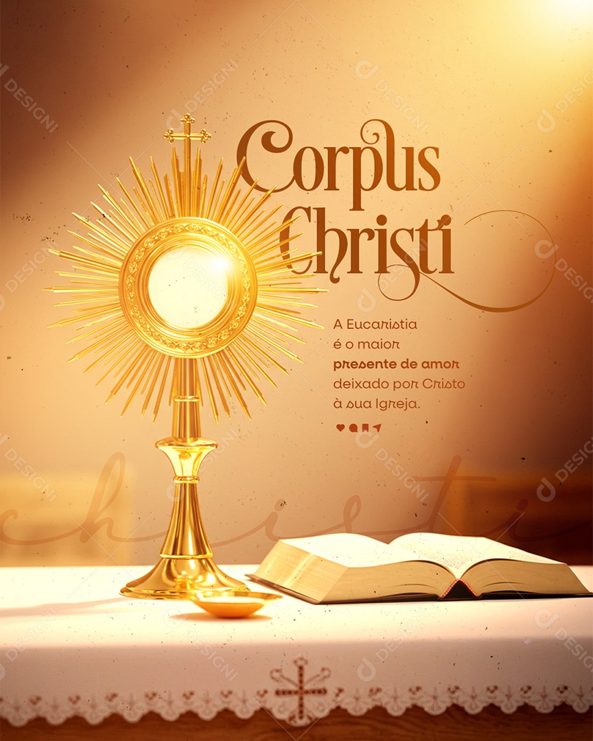 Dia de Corpus Christi 19 de Junho Social Media PSD Editável