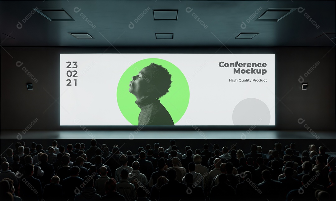 Espaço de Conferência PSD Editável Mockup