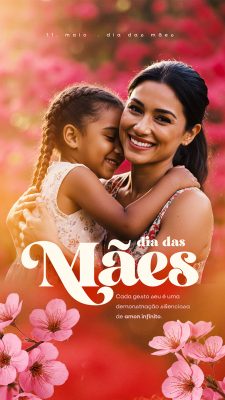 Story Feliz Dia das Mães 11 de Maio Social Media PSD Editável