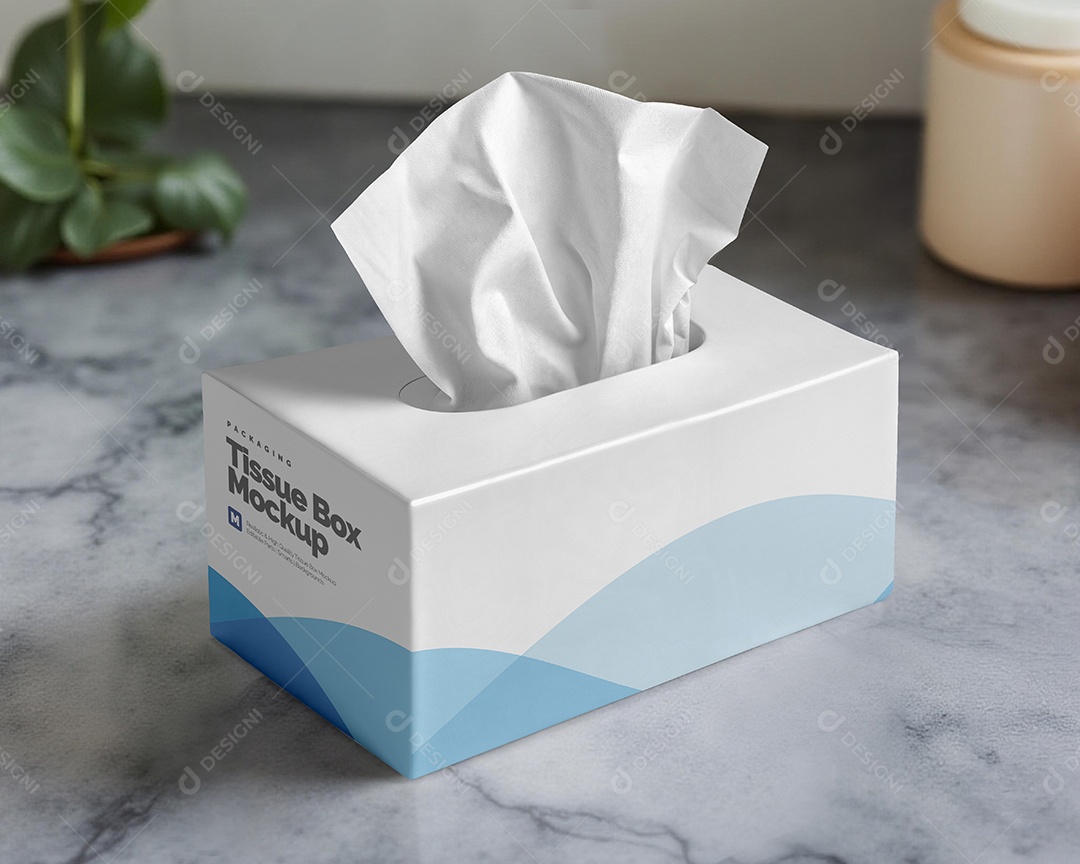 Mockup Embalagem de Lenço PSD Editável