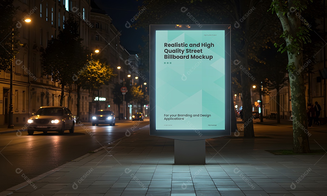 Outdoor Publicitário PSD Editável Mockup