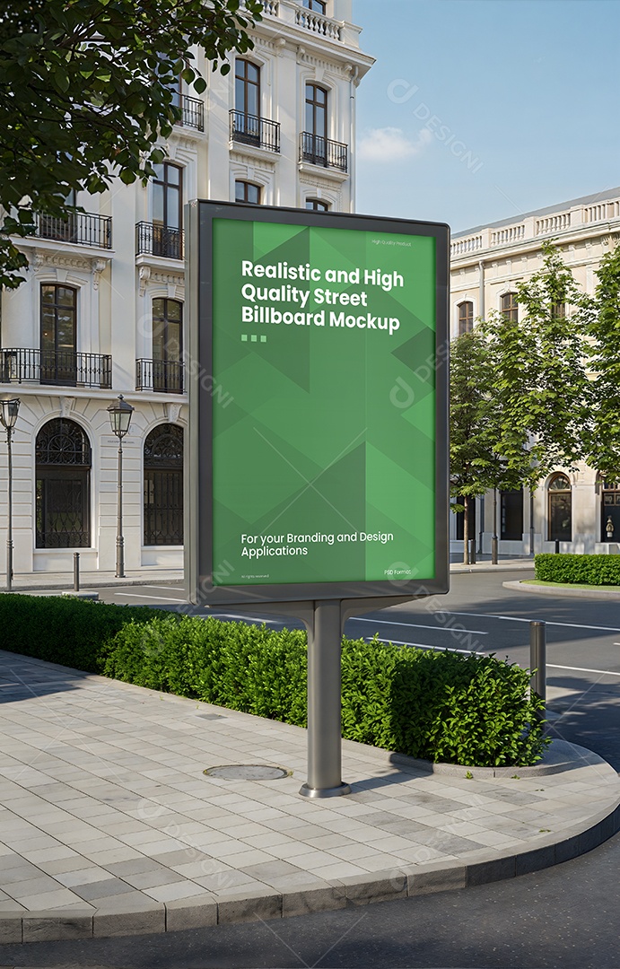 Propaganda de rua em Mockup PSD editável