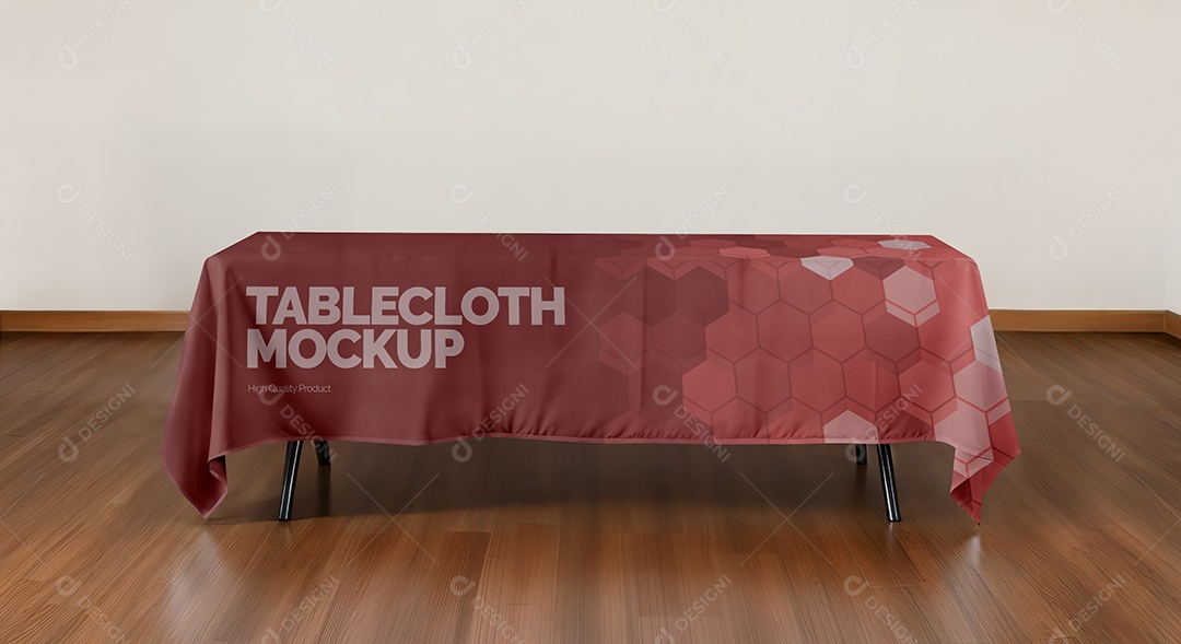 Mockup de Toalha Para Mesa PSD Editável