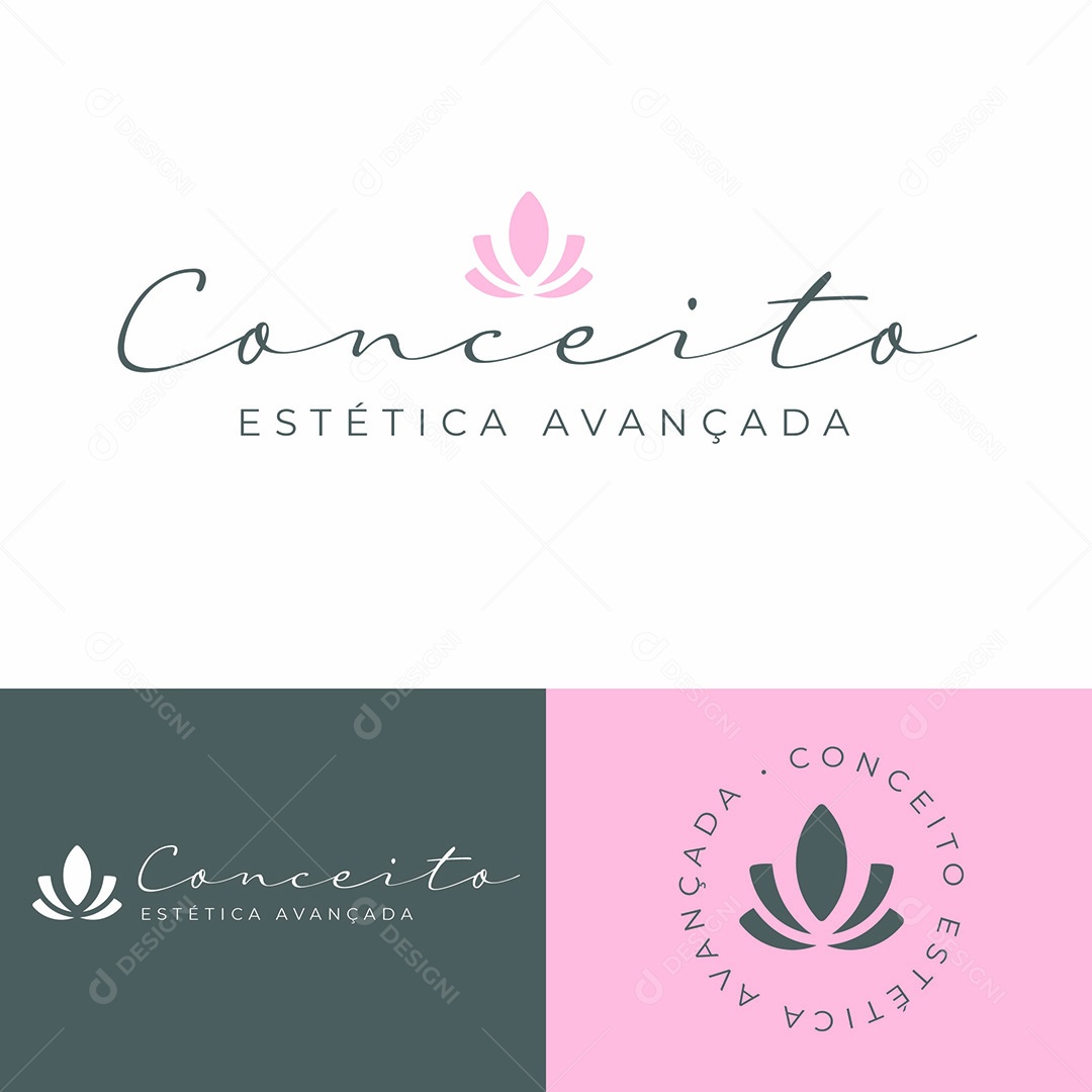 Modelo de Logo de Clinica de Estética EPS Editável