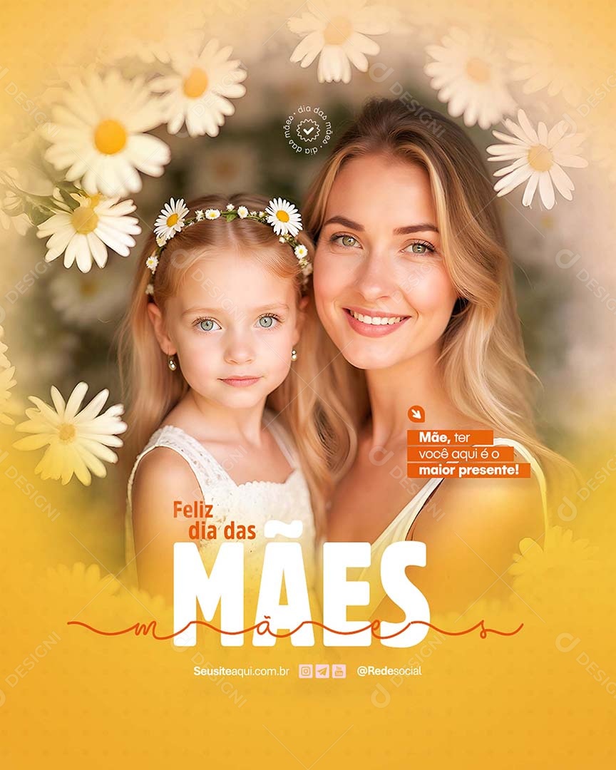 Feliz Dia das Mães 11 de Maio Social Media PSD Editável