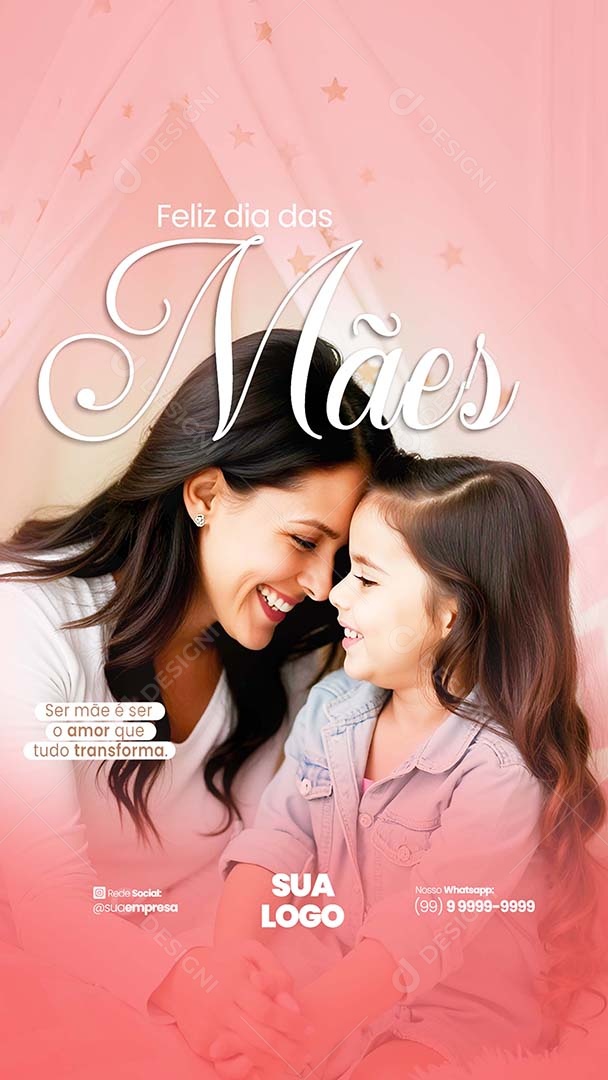 Story Feliz Dia das Mães 11 de Maio Social Media PSD Editável
