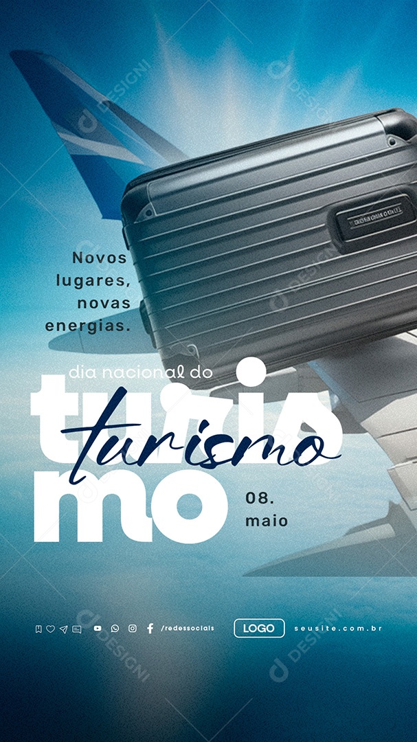 Story Dia Nacional do Turismo 08 de Maio Social Media PSD Editável