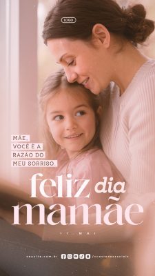 Story Feliz Dia das Mães 11 de Maio Social Media PSD Editável