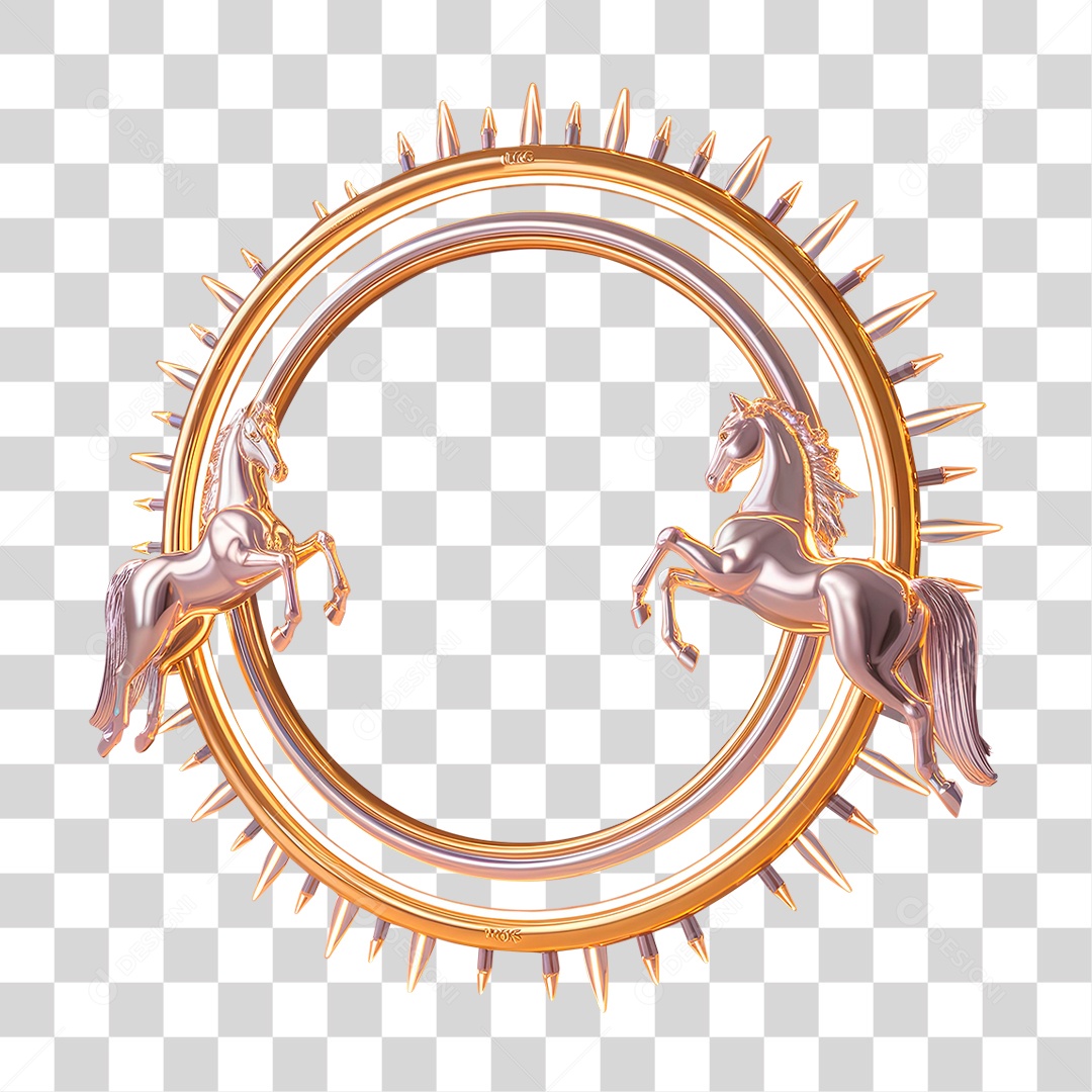 Painel Dourado PNG Transparente