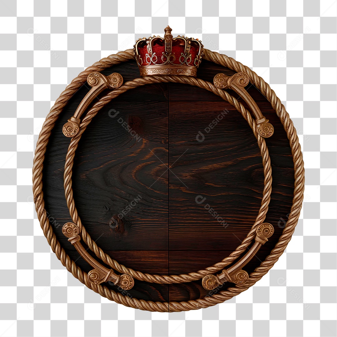 Círculo 3D com Tema Sertanejo PNG Transparente