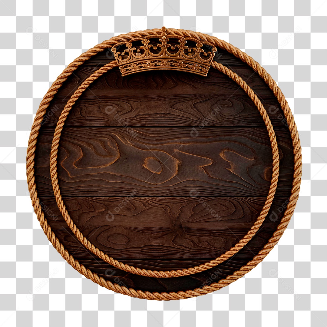 Círculo 3D com Tema Sertanejo PNG Transparente