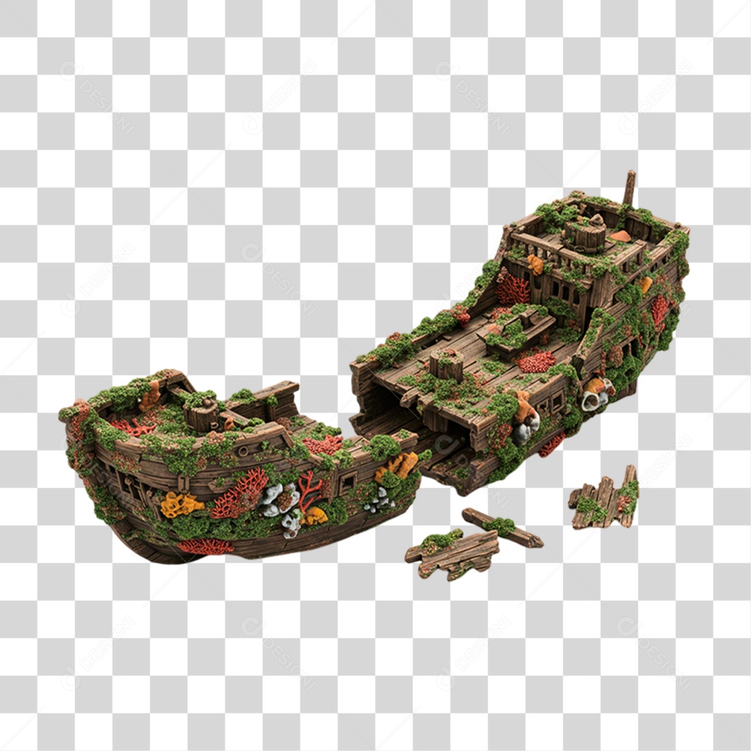 Barco de Enfeite PNG Transparente