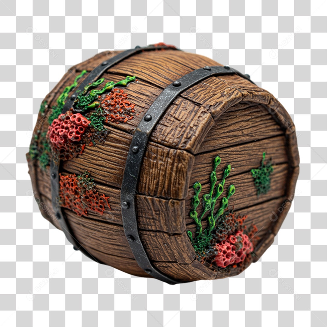 Barril de Enfeite PNG Transparente