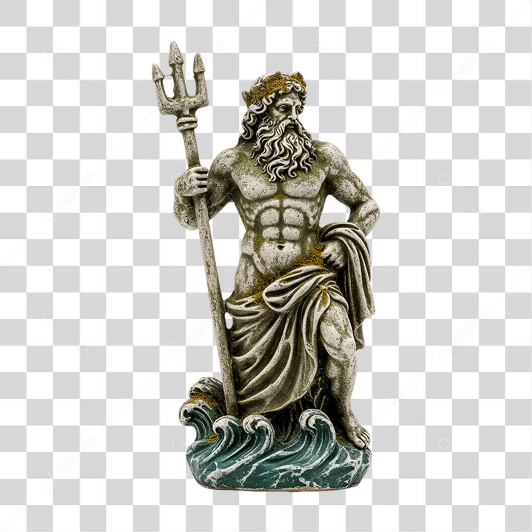Moldura de Poseidon PNG Transparente